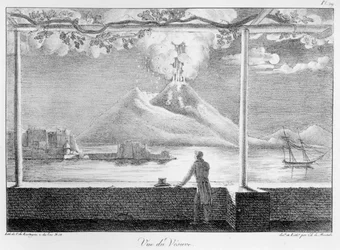 Vue du Vésuve, du 